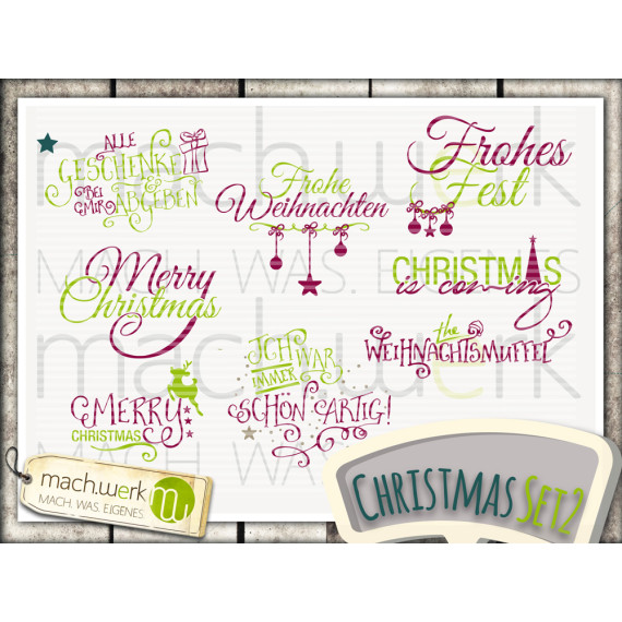 Plotterdatei - Weihnachtsset 2